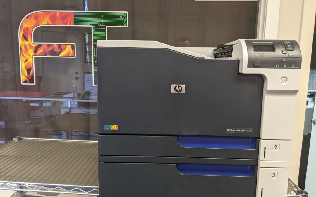 HP Color LaserJet Enterprise CP5525dn Large Format Printer For Sale